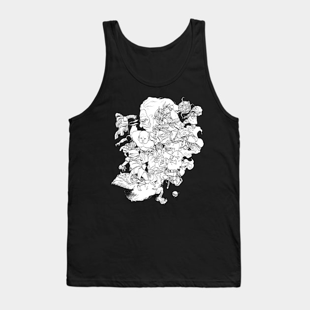 Monstruos y Gravedad Tank Top by Reymonstruo Store